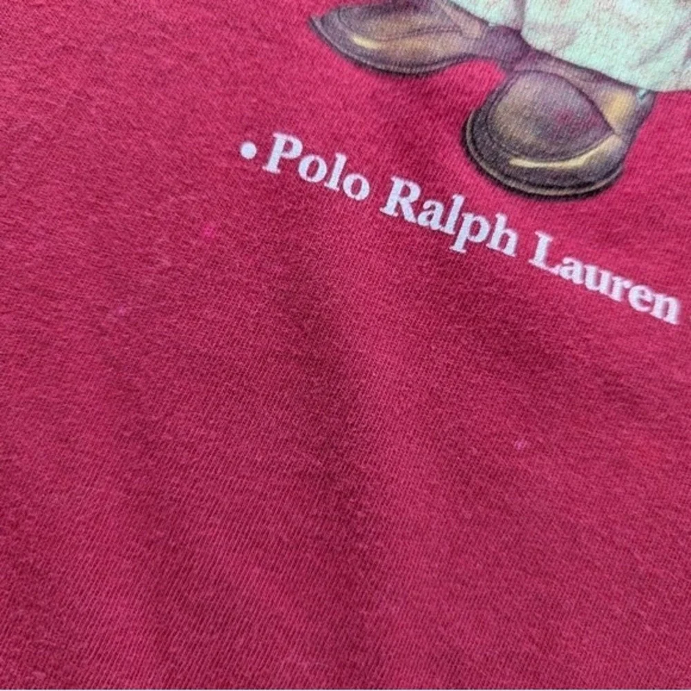 Vintage Polo Sport Bear‎ T-shirt 90s Y2K Trench Coat Beanie Mens S